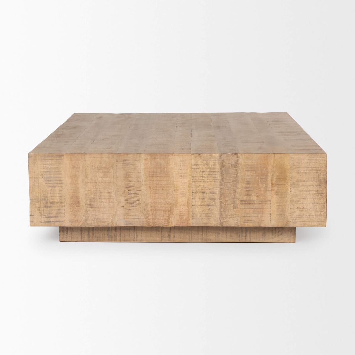 MERCANA  HAYDEN LIGHT BROWN WOOD SQUARE COFFEE TABLE 70119