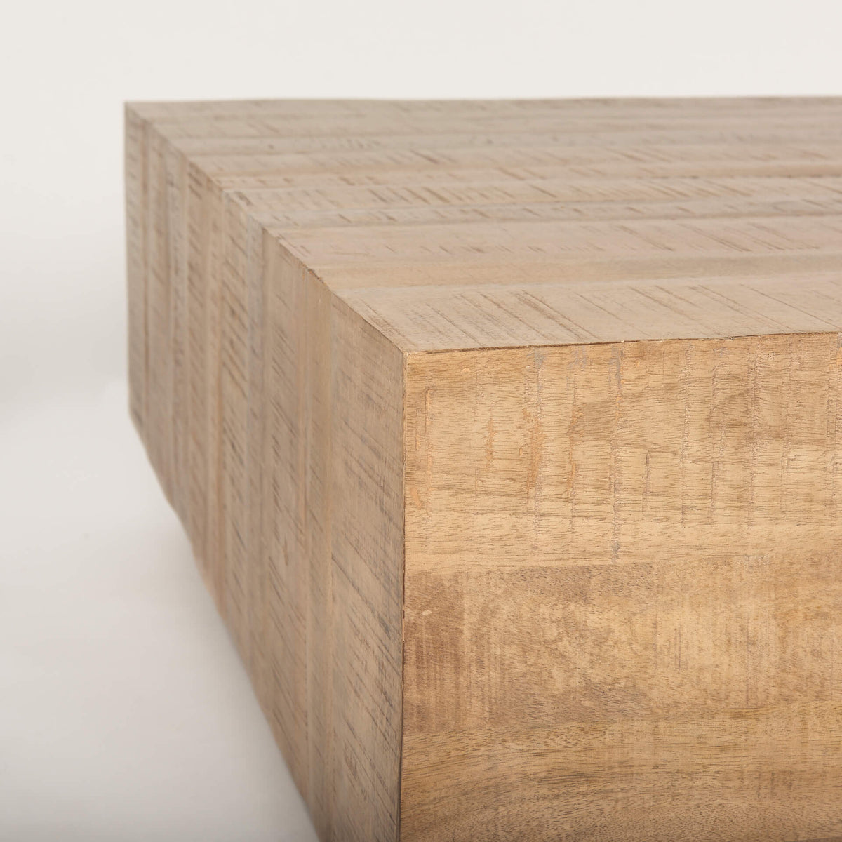 MERCANA  HAYDEN LIGHT BROWN WOOD SQUARE COFFEE TABLE 70119