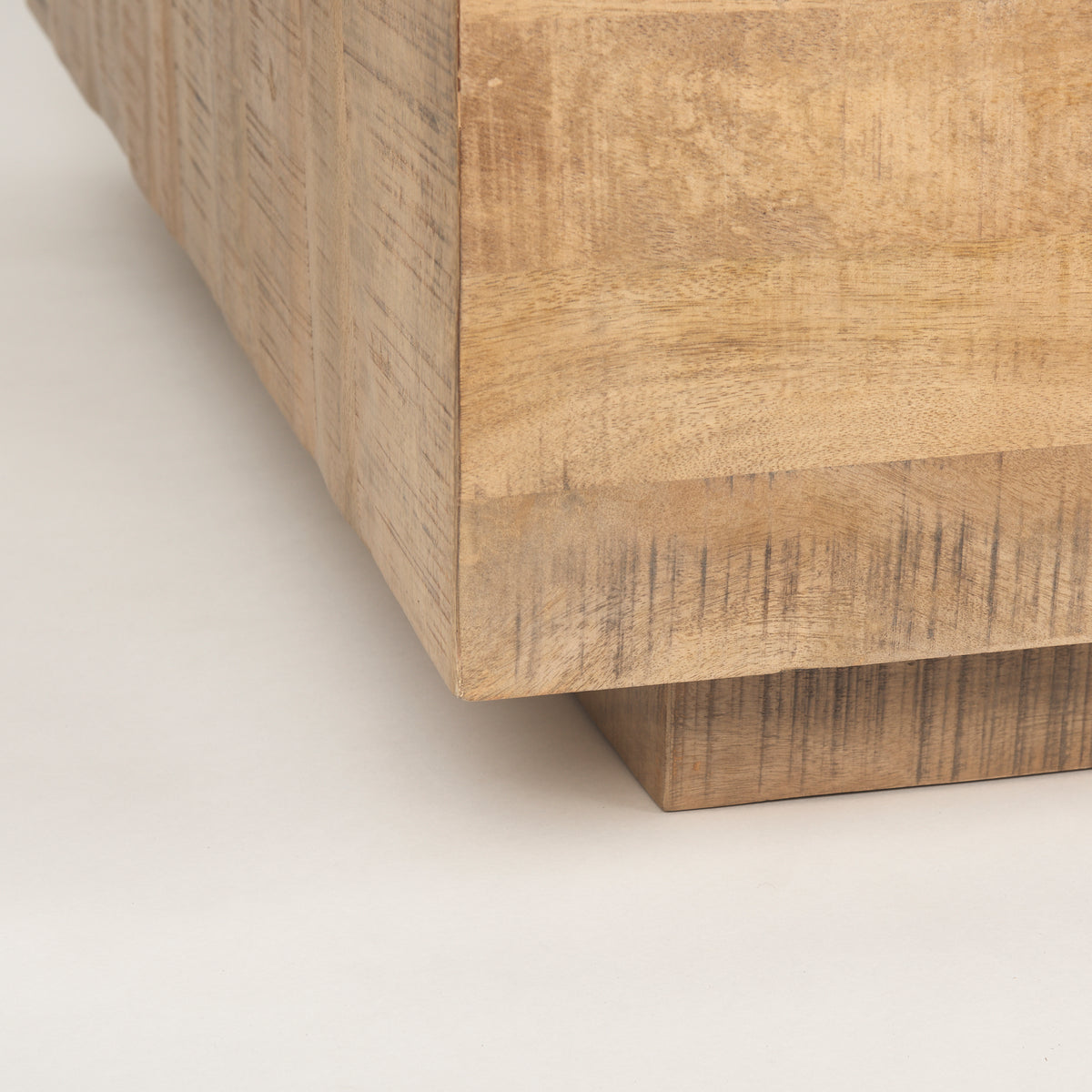 MERCANA  HAYDEN LIGHT BROWN WOOD SQUARE COFFEE TABLE 70119