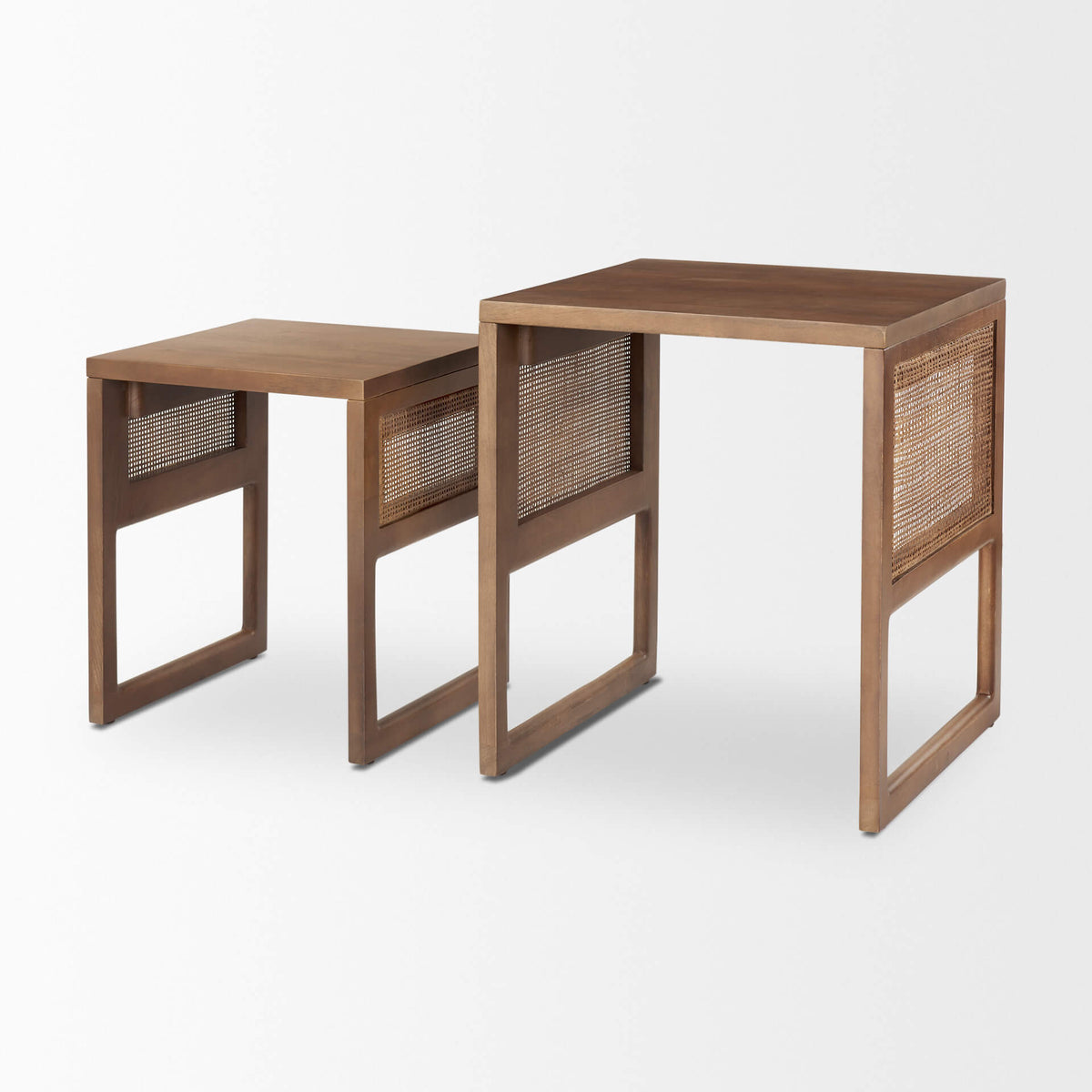 MERCANA GRIER MEDIUM BROWN NESTING TABLES 69901