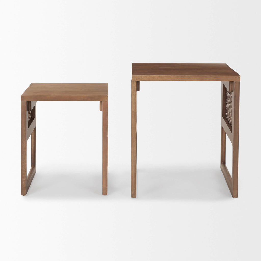 MERCANA GRIER MEDIUM BROWN NESTING TABLES 69901