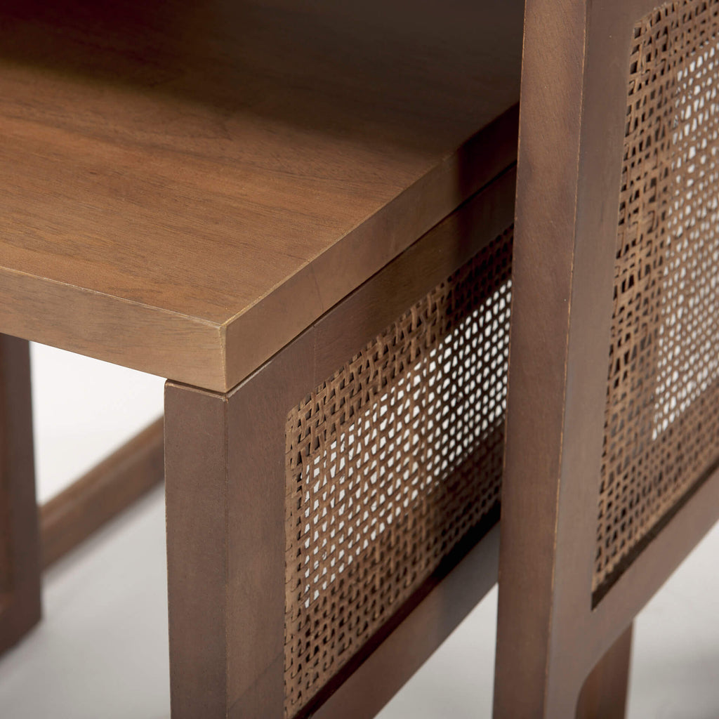 MERCANA GRIER MEDIUM BROWN NESTING TABLES 69901