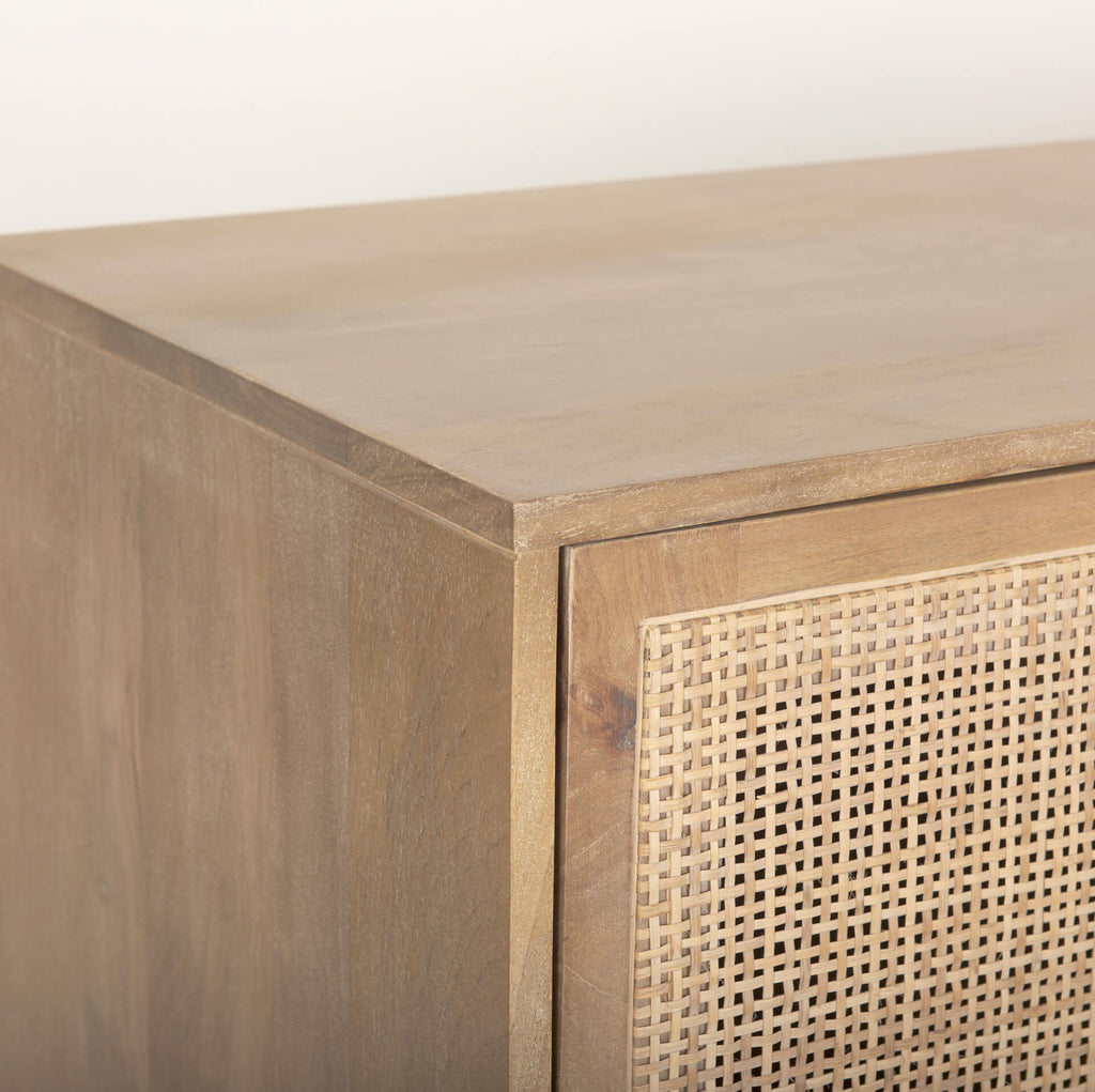 MERCANA GRIER LIGHT BROWN WOOD SIDEBOARD 69895