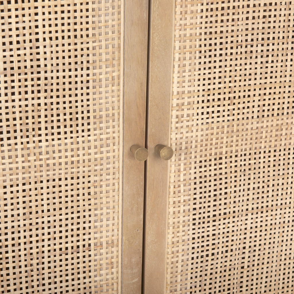 MERCANA GRIER LIGHT BROWN WOOD SIDEBOARD 69895