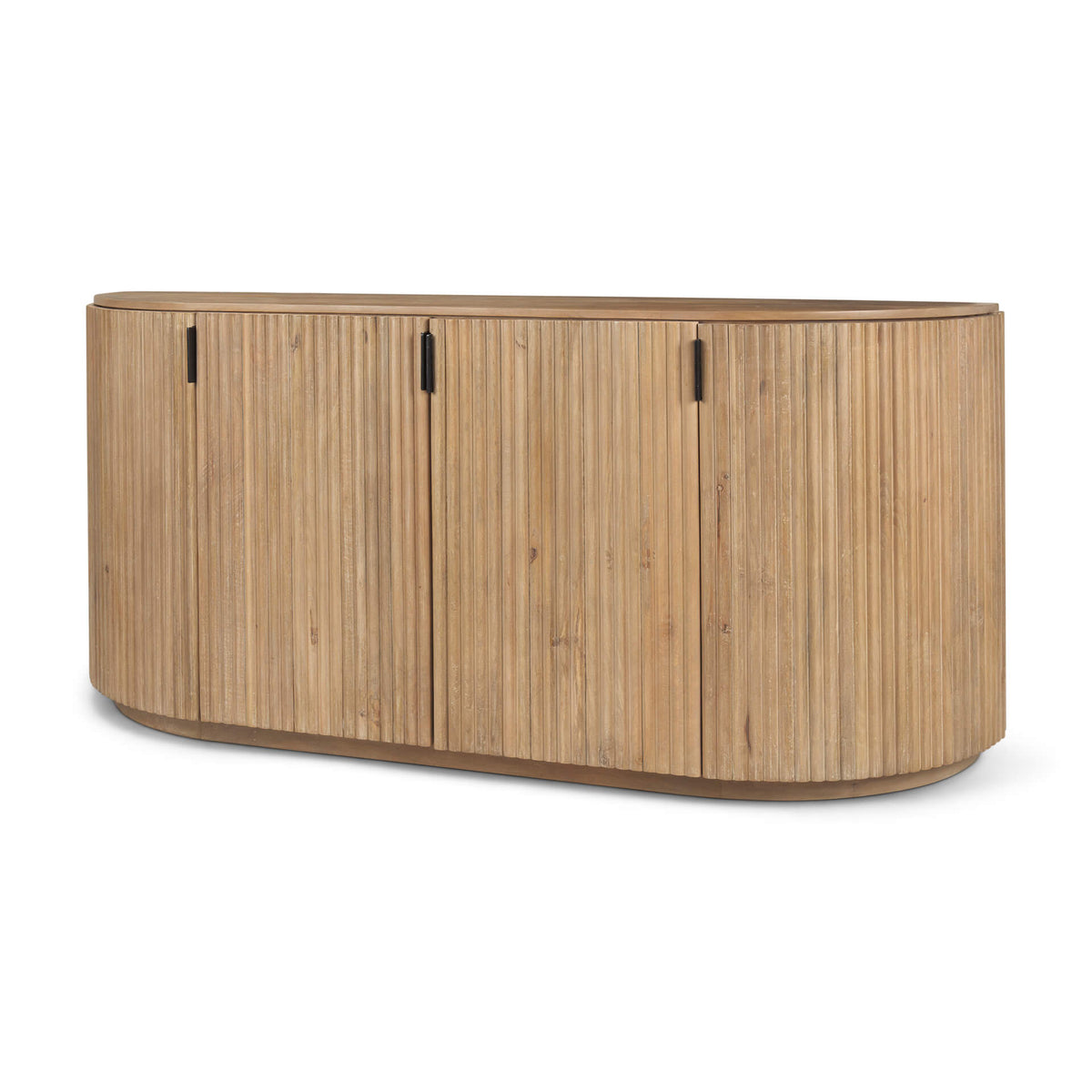 MERCANA TERRA LIGHT BROWN FLUTER SIDEBOARD 69884