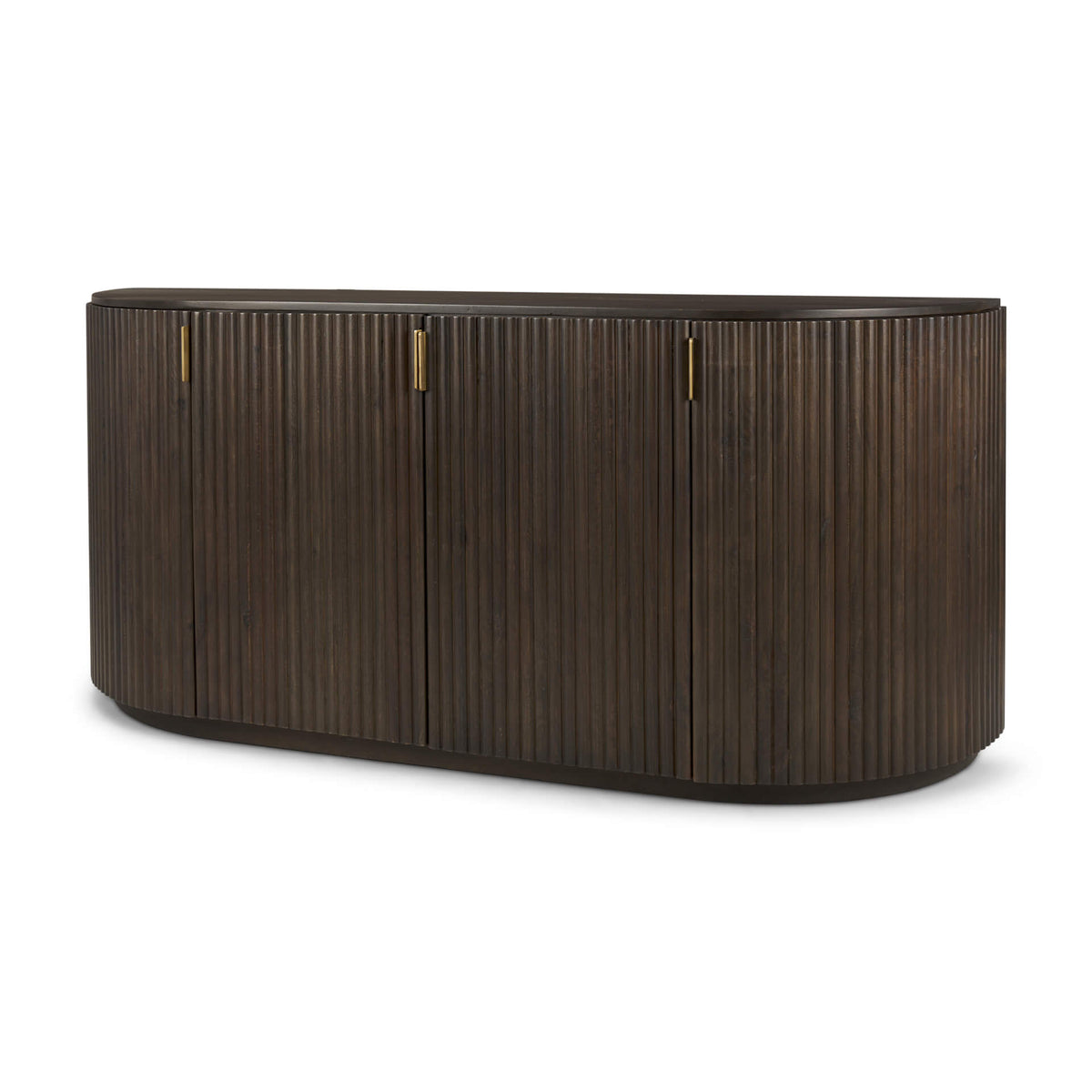 MERCANA TERRA DARK BROWN FLUTER SIDEBOARD 69883