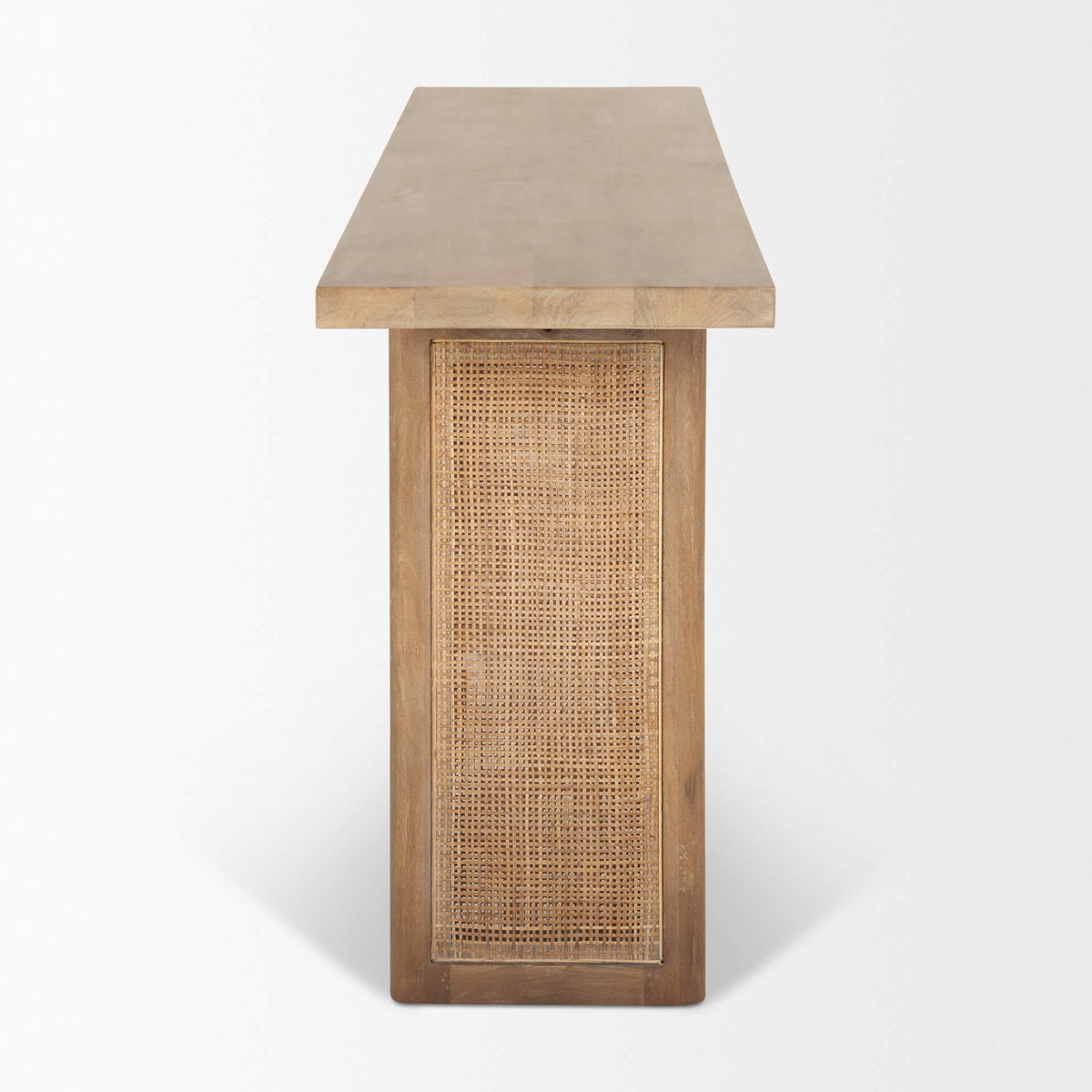 MERCANA GRIER CONSOLE TABLE WITH CANE ACCENT 70172