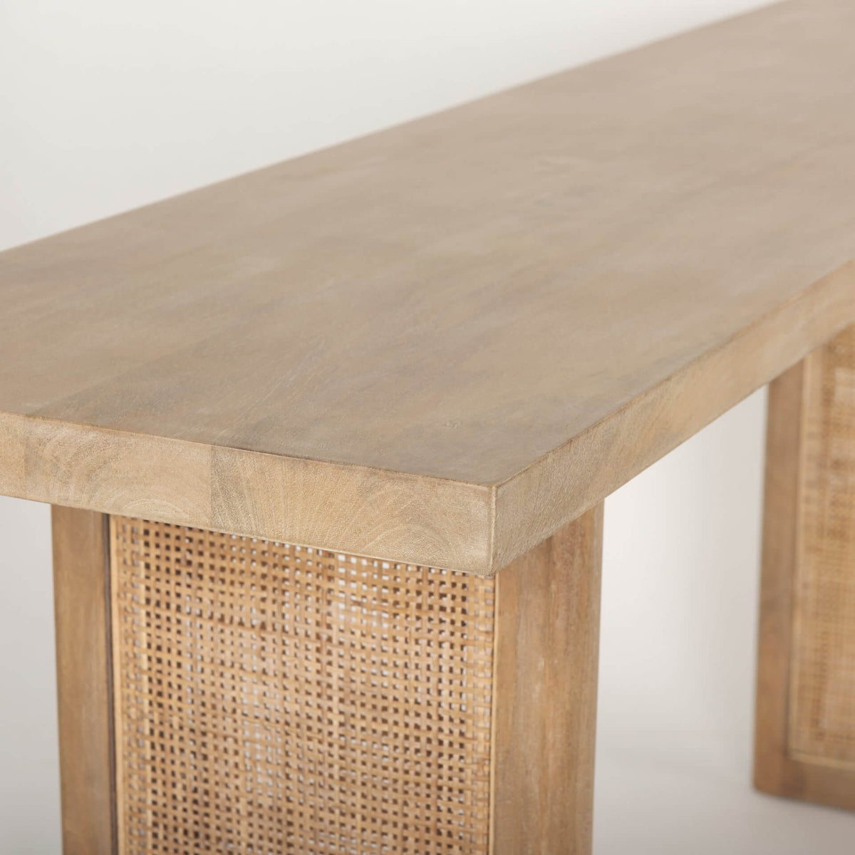 MERCANA GRIER CONSOLE TABLE WITH CANE ACCENT 70172