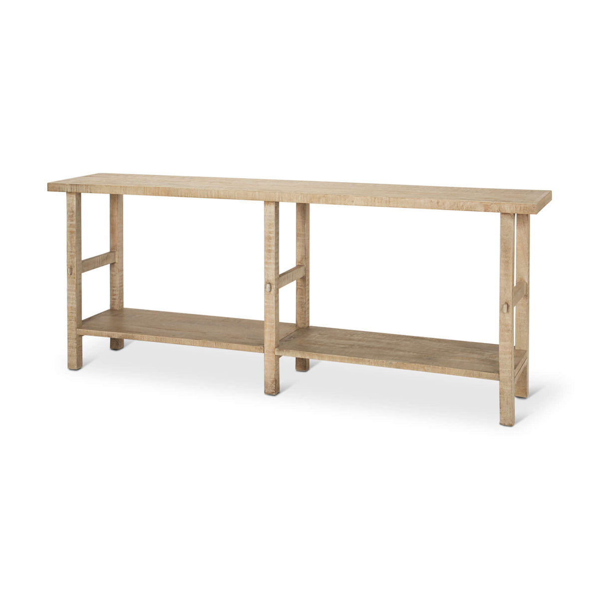 MERCANA ROSIE LARGE BLONDE WOOD CONSOLE TABLE  70490