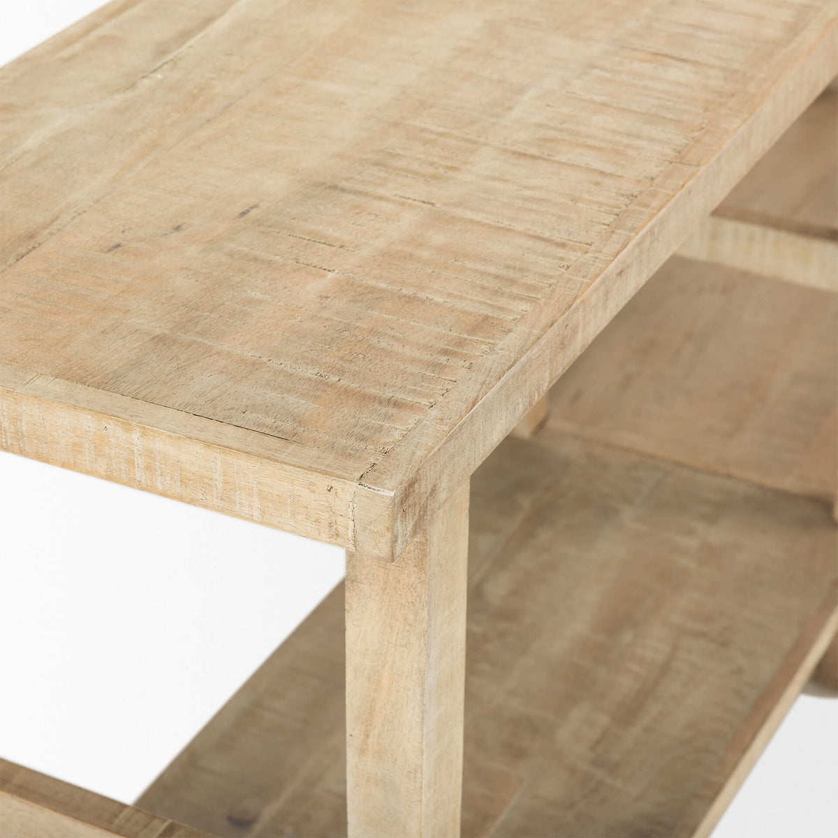 MERCANA ROSIE LARGE BLONDE WOOD CONSOLE TABLE  70490