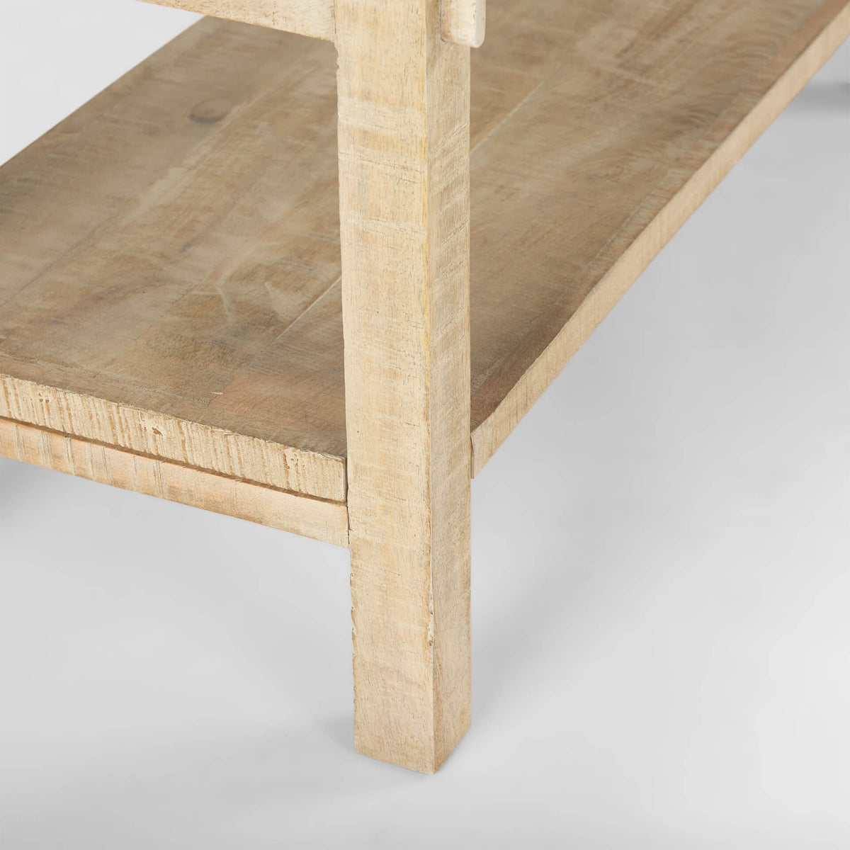 MERCANA ROSIE LARGE BLONDE WOOD CONSOLE TABLE  70490