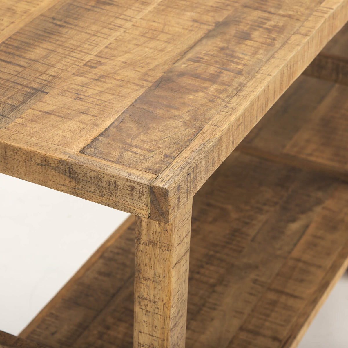 MERCANA ROSIE LARGE BROWN WOOD CONSOLE TABLE  70492