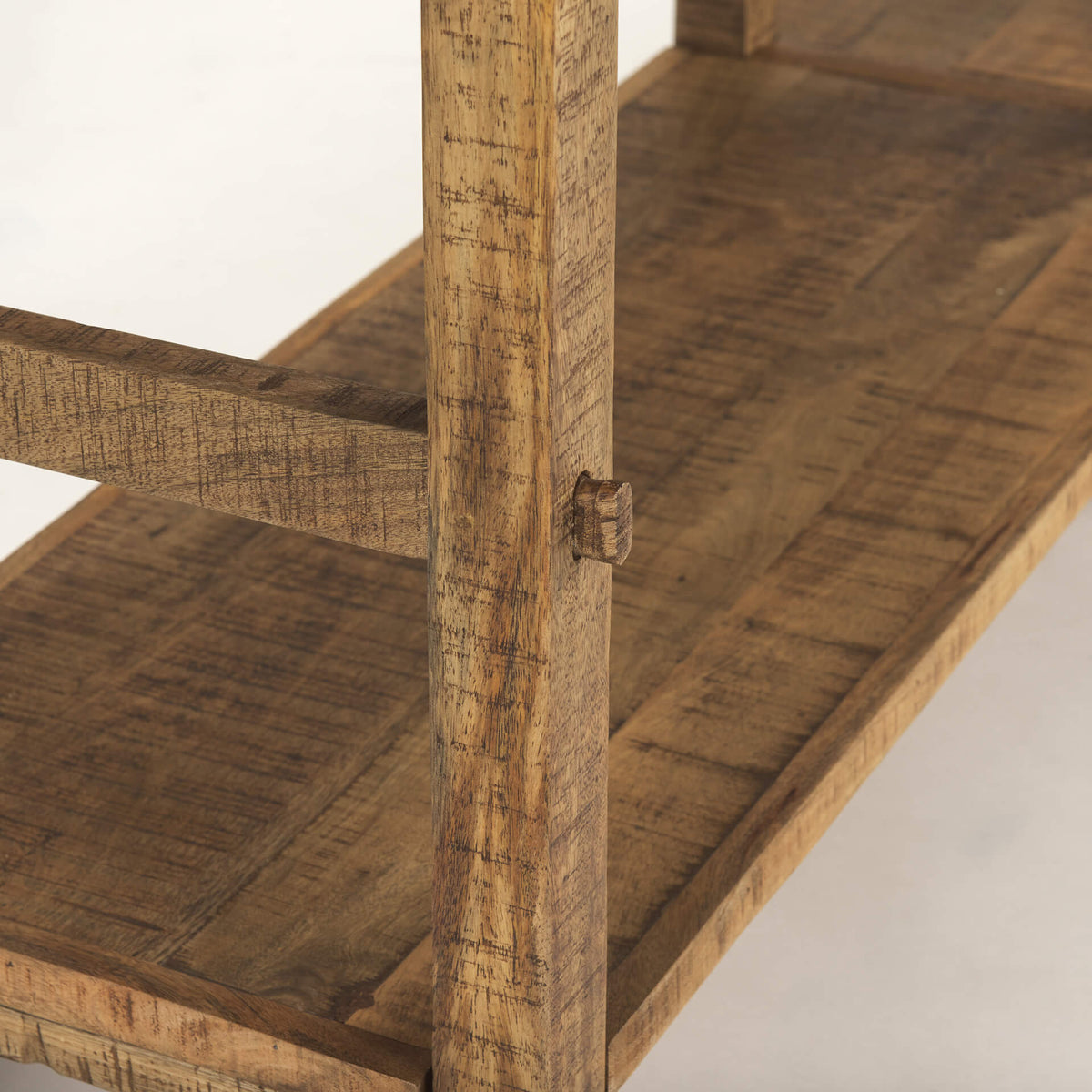 MERCANA ROSIE LARGE BROWN WOOD CONSOLE TABLE  70492