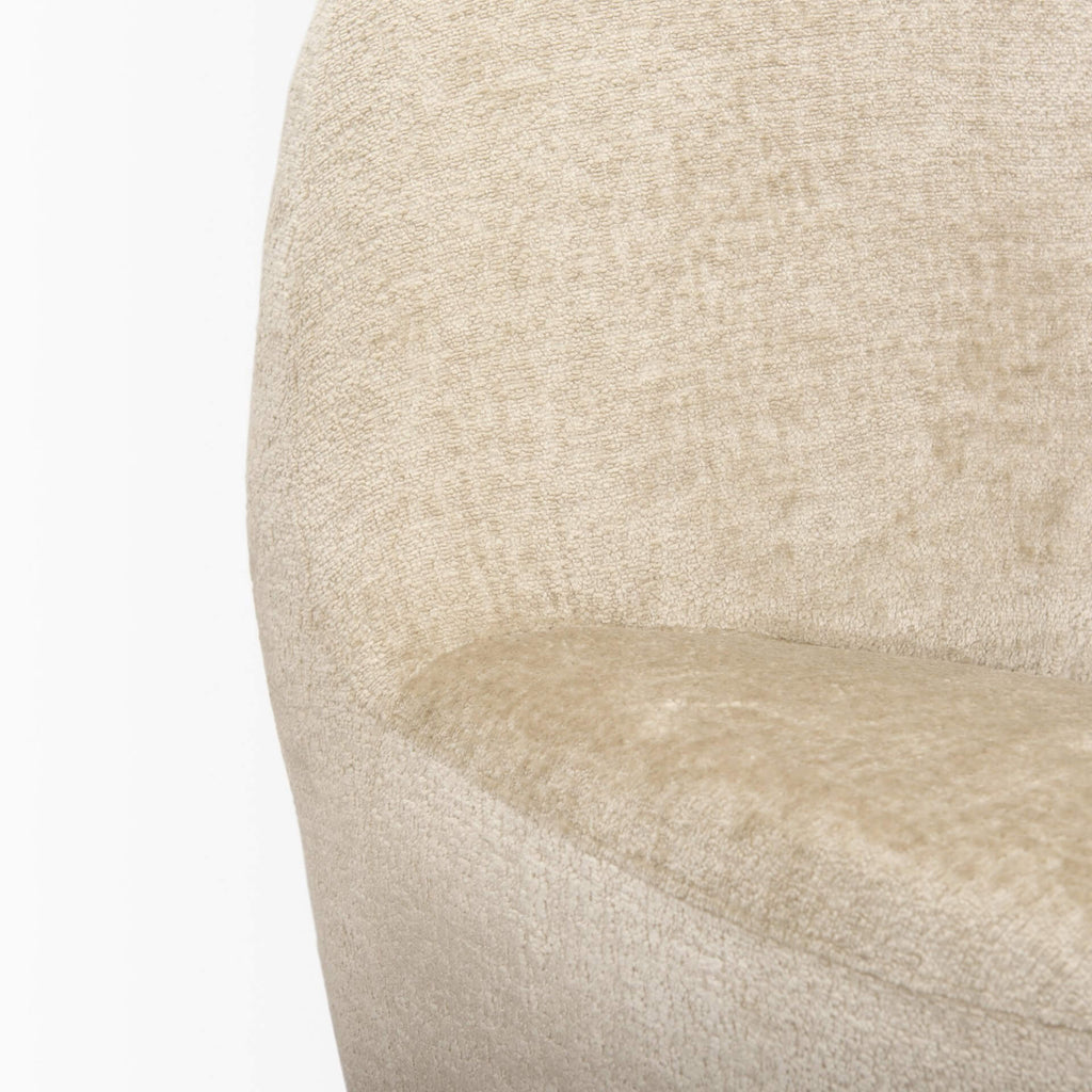 MERCANA BEVERLY BEIGE CHENILLE ACCENT CHAIR 70374