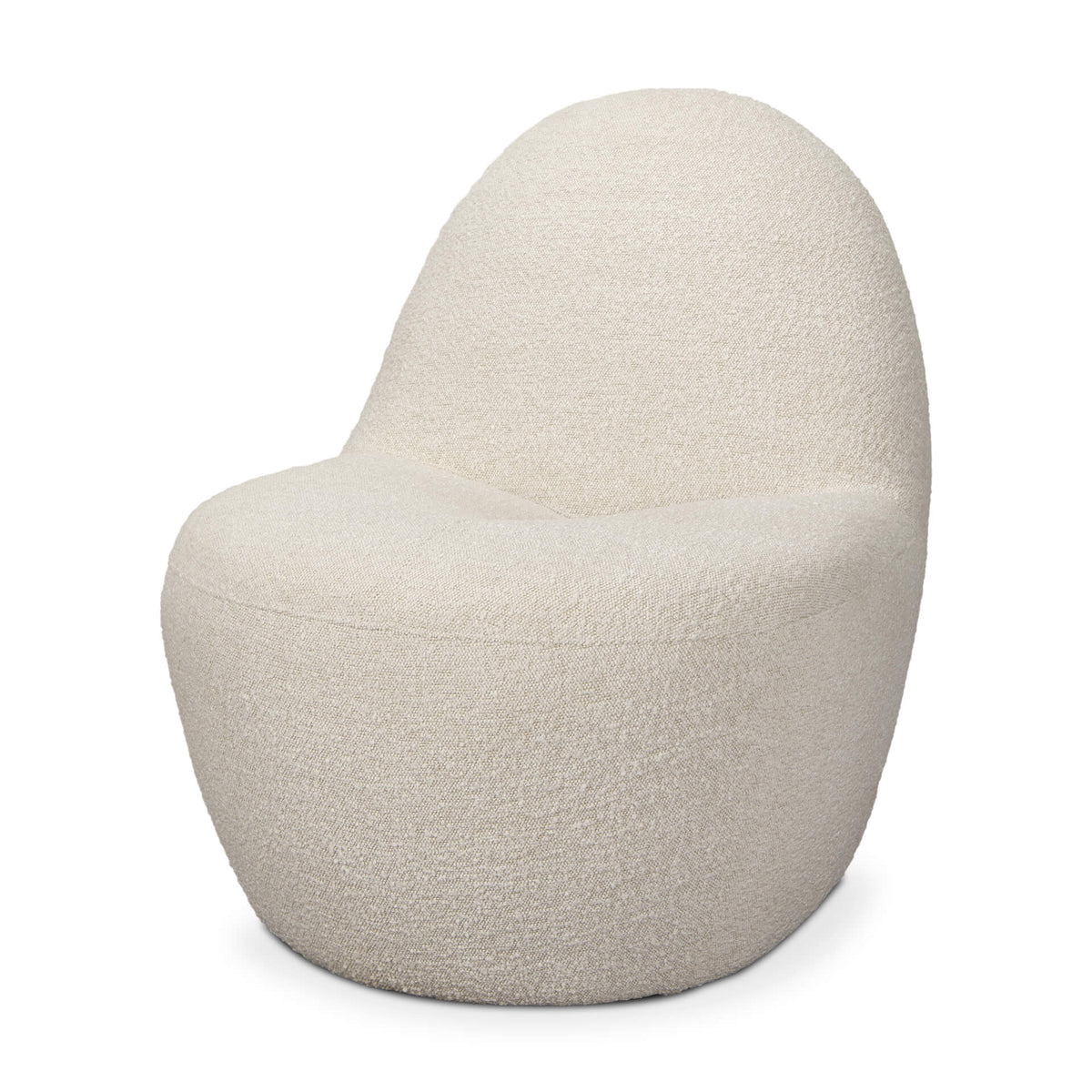 MERCANA BEVERLY CREAM BOUCLE ACCENT CHAIR 70375