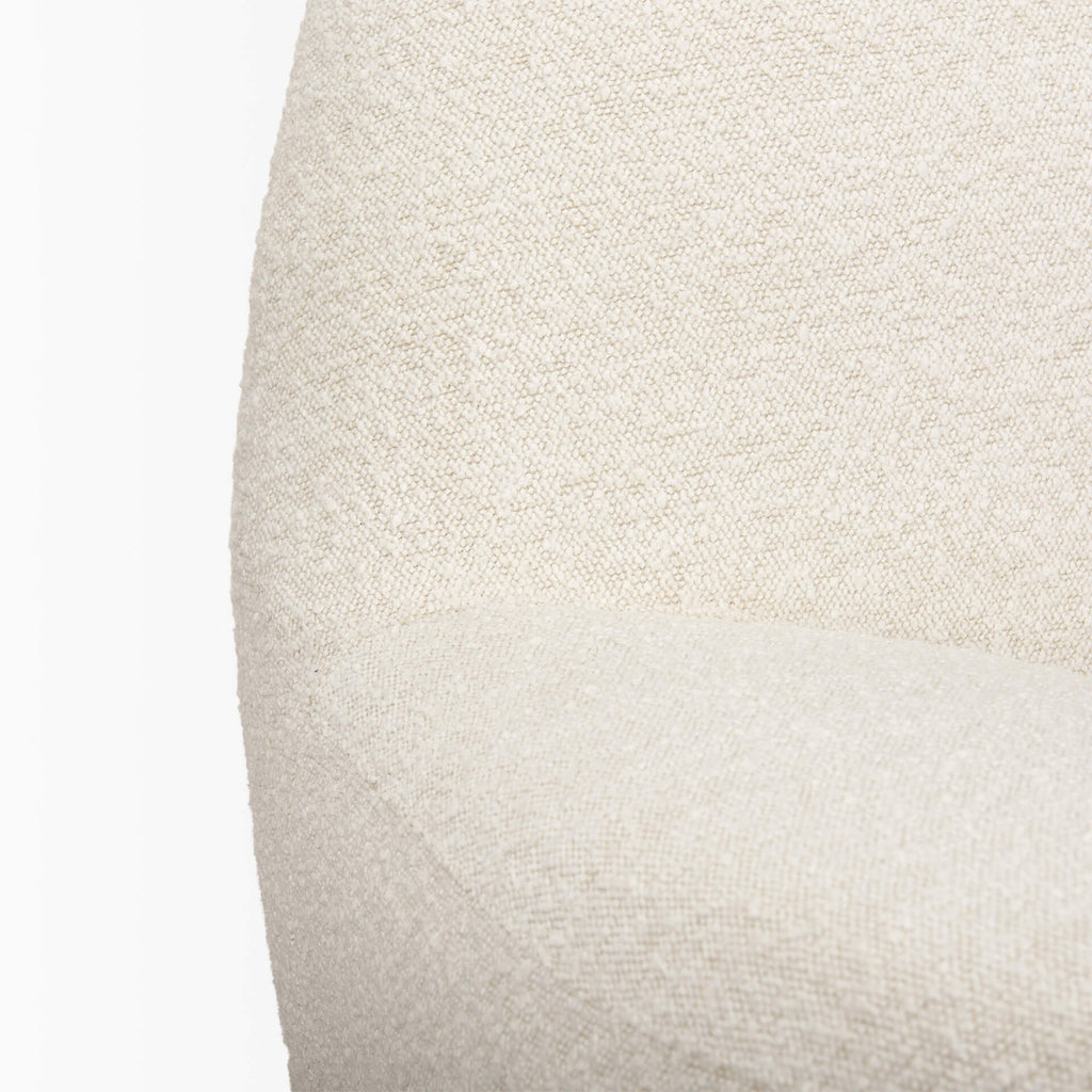 MERCANA BEVERLY CREAM BOUCLE ACCENT CHAIR 70375