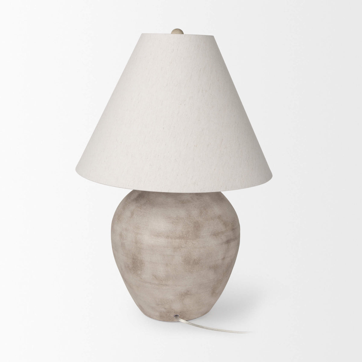 MERCANA MARVIN TAUPE CERAMIC TABLE LAMP 70167