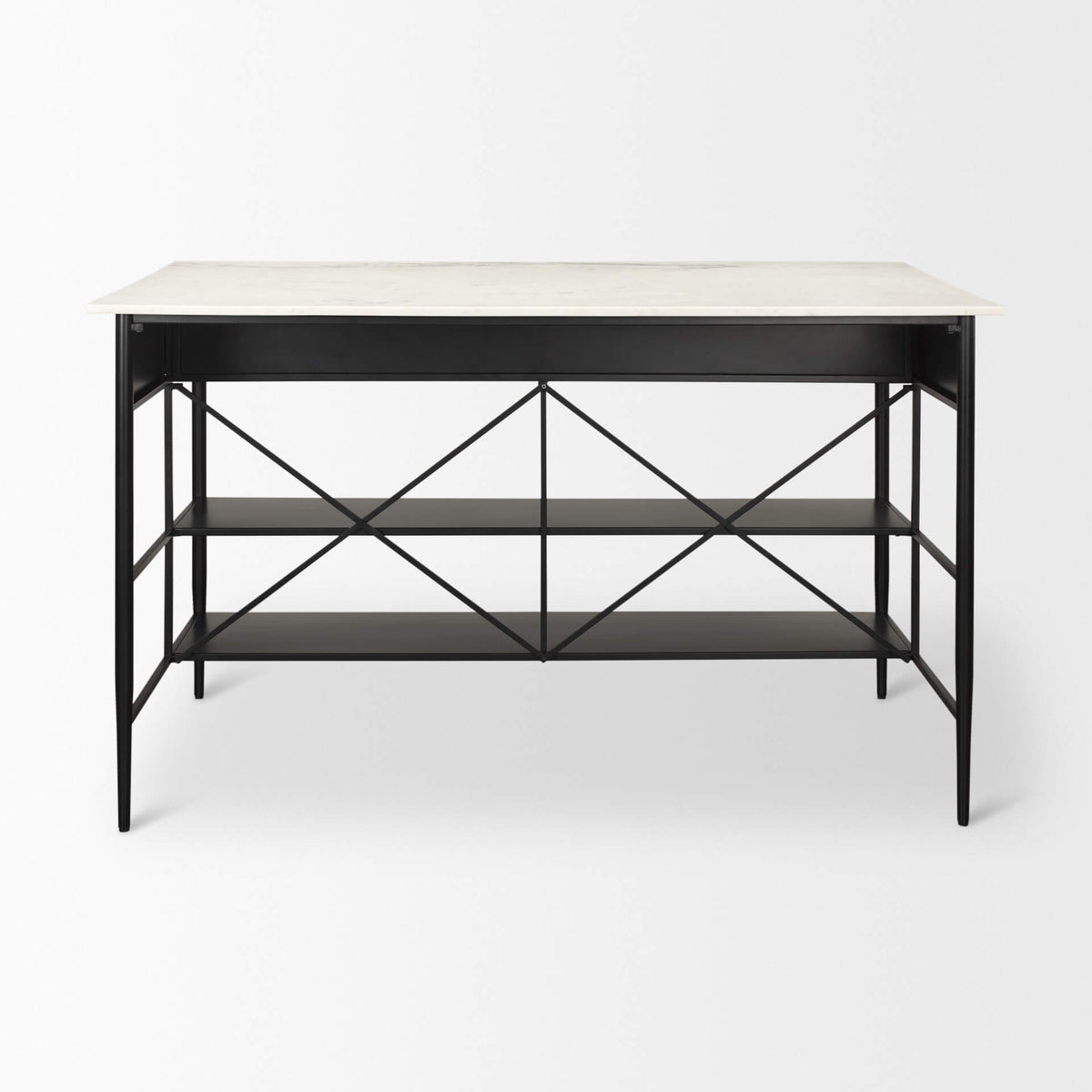 MERCANA AMIKA MARBLE TOP KITCHEN ISLAND 69936-AB
