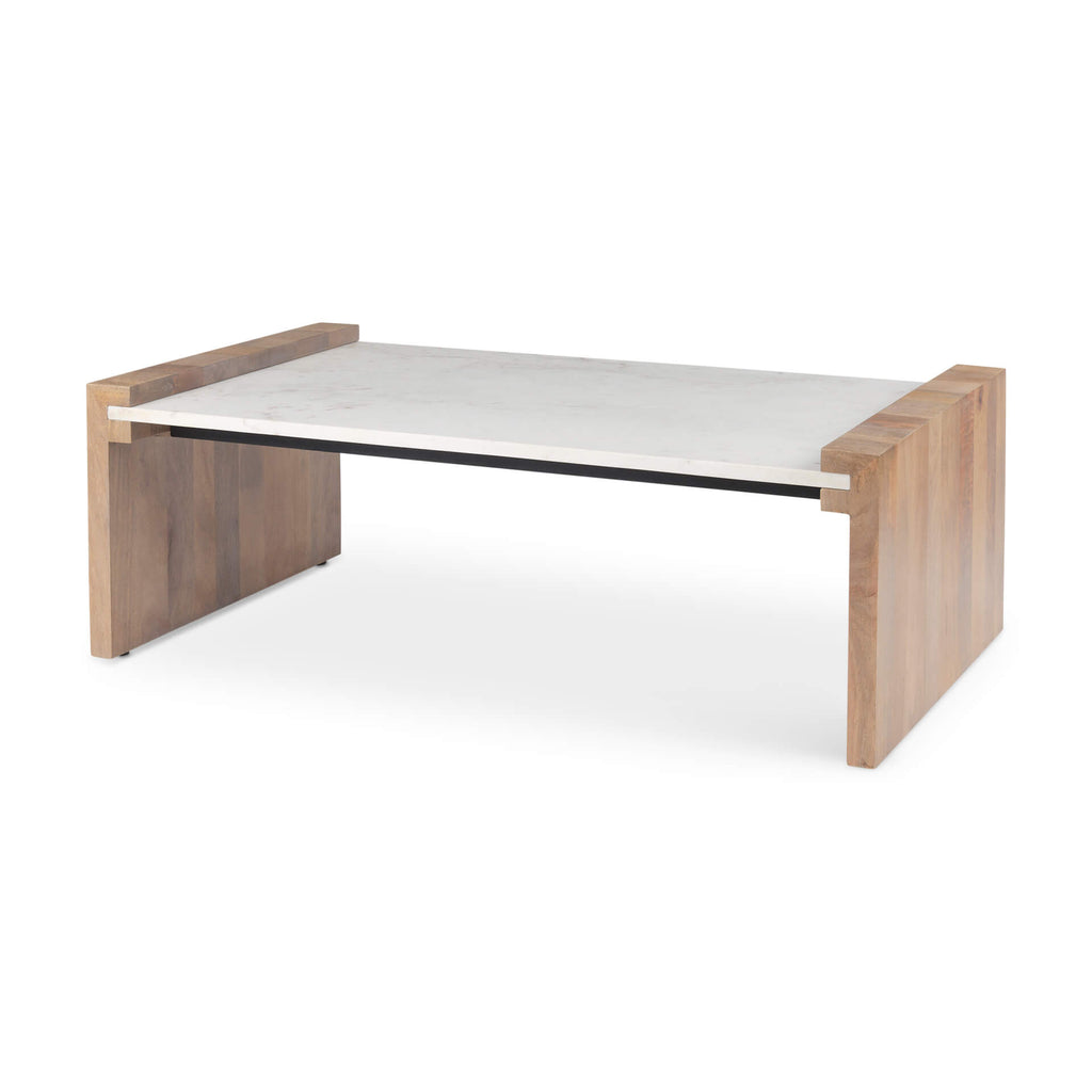 MERCANA  ATHENS MARBLE TOP COFFEE TABLE 69911-AB