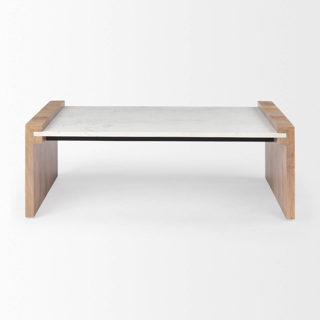 MERCANA  ATHENS MARBLE TOP COFFEE TABLE 69911-AB