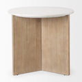 MERCANA ENZO ROUND FLUTED BASE FOYER ACCENT TABLE 69922