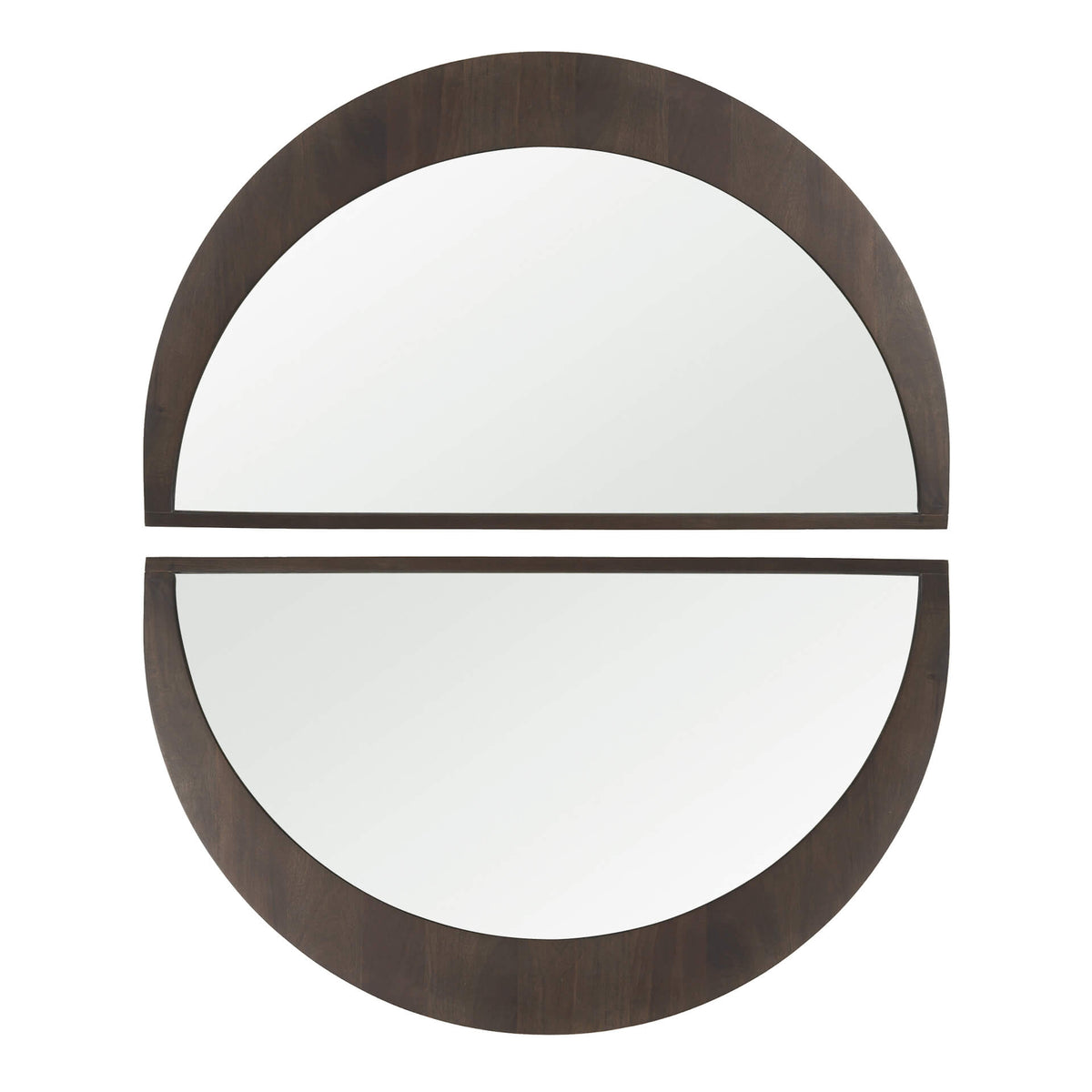 MERCANA CELESTE DARK BROWN WOOD LARGE MIRROR 70139