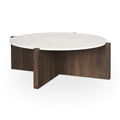 MERCANA BIANCA ROUND MARBLE COFFEE TABLE 70648-AB