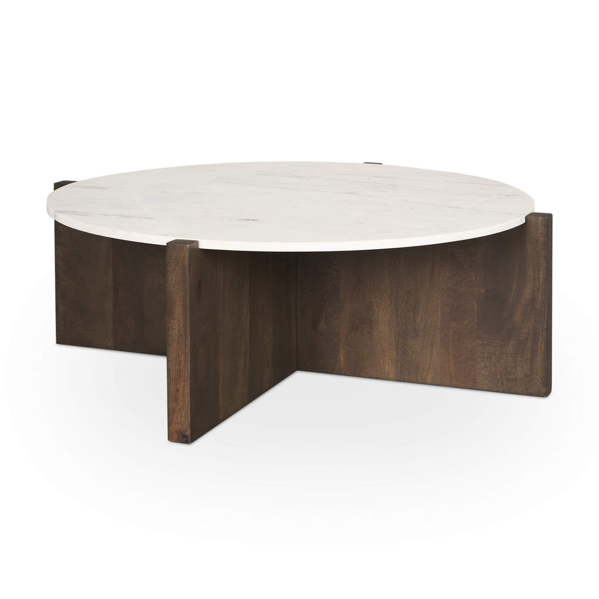 MERCANA BIANCA ROUND MARBLE COFFEE TABLE 70648-AB