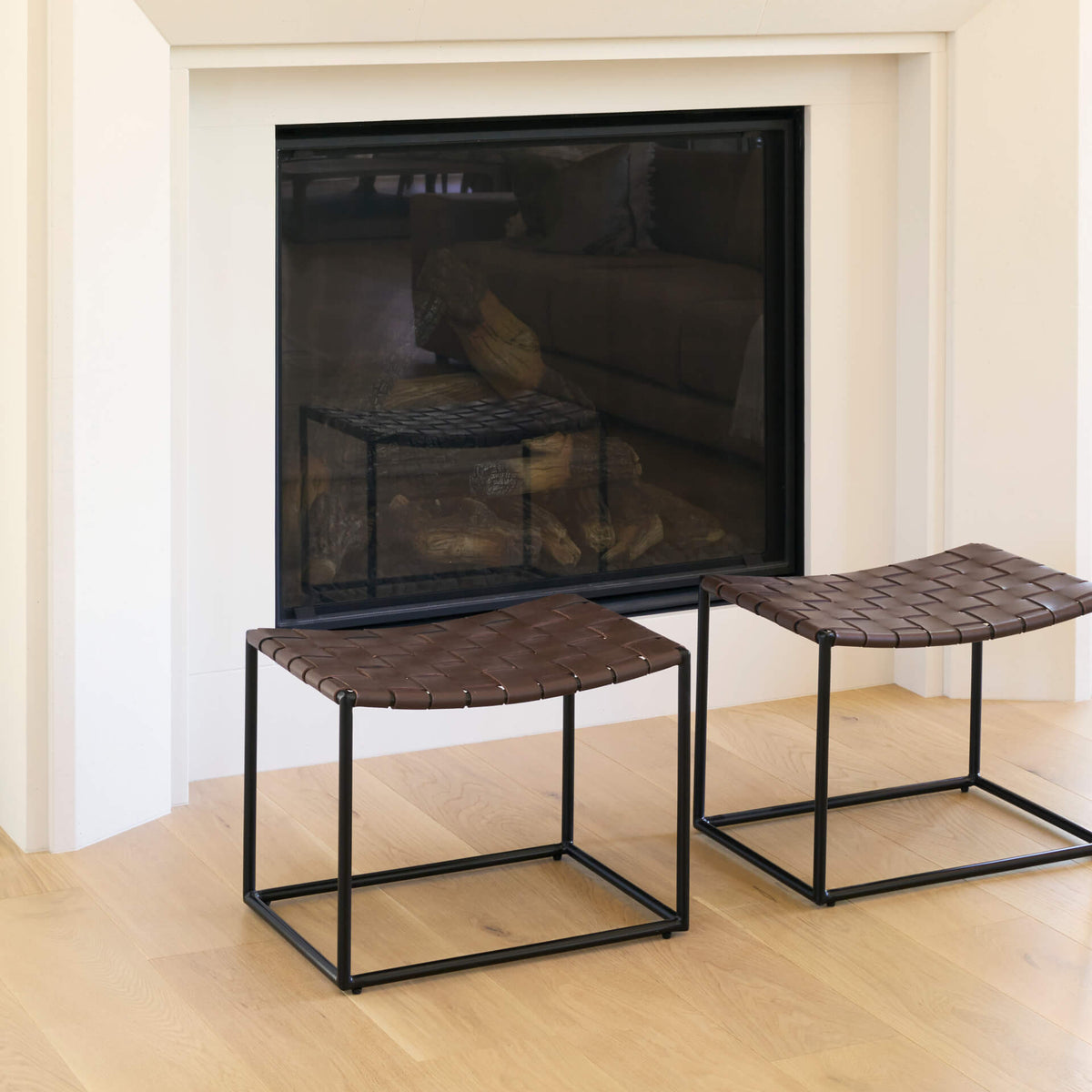 MERCANA CLARISSA BROWN LEATHER BENCH 69397