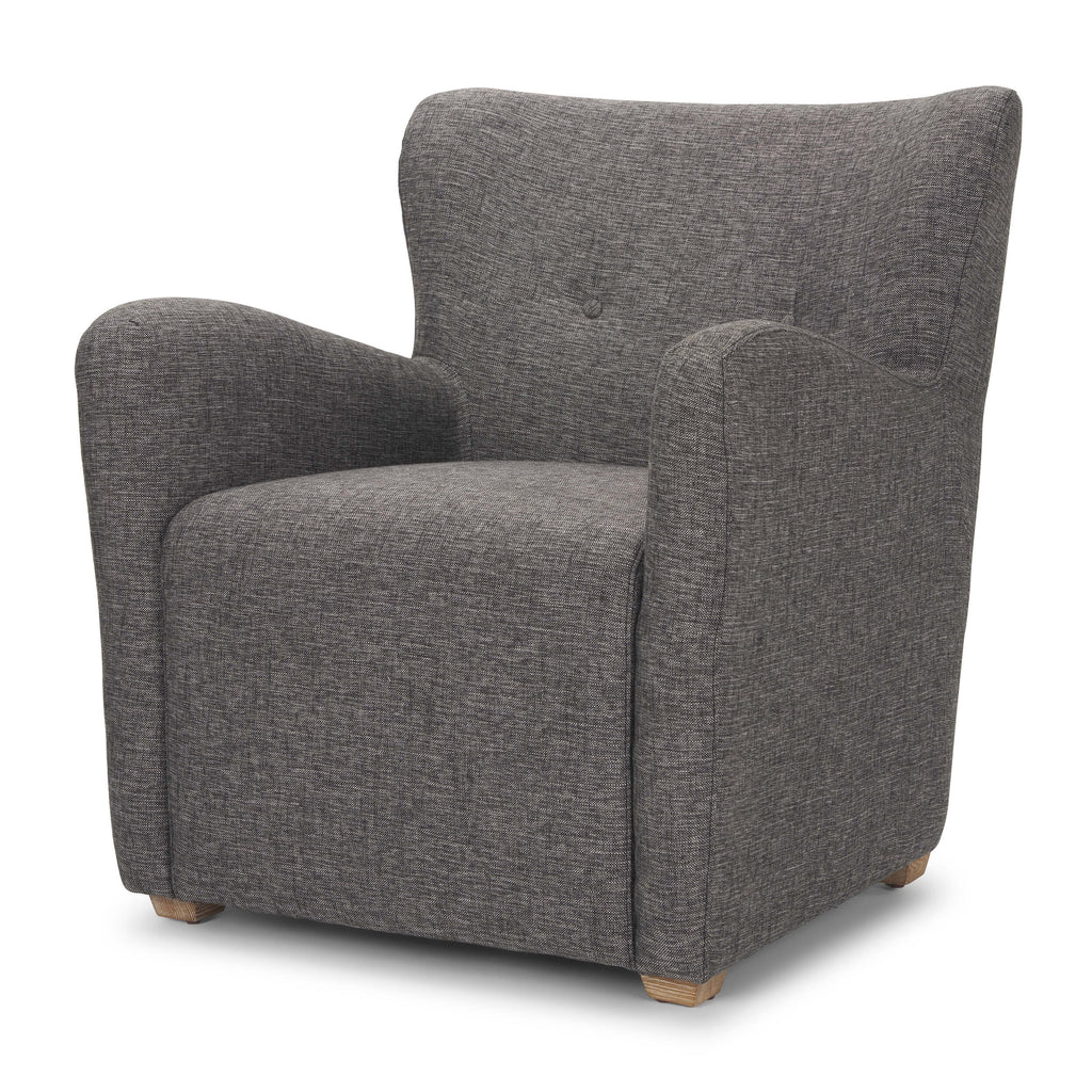 MERCANA DUNSTAN GRAY TWILL FABRIC ACCENT CHAIR 70429
