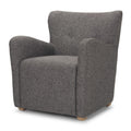 MERCANA DUNSTAN GRAY TWILL FABRIC ACCENT CHAIR 70429