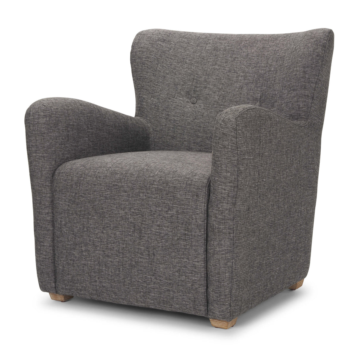 MERCANA DUNSTAN GRAY TWILL FABRIC ACCENT CHAIR 70429