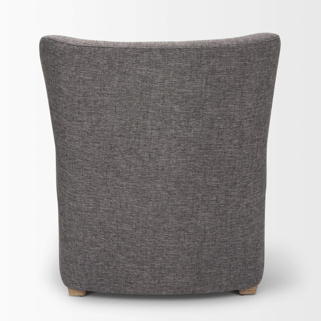 MERCANA DUNSTAN GRAY TWILL FABRIC ACCENT CHAIR 70429