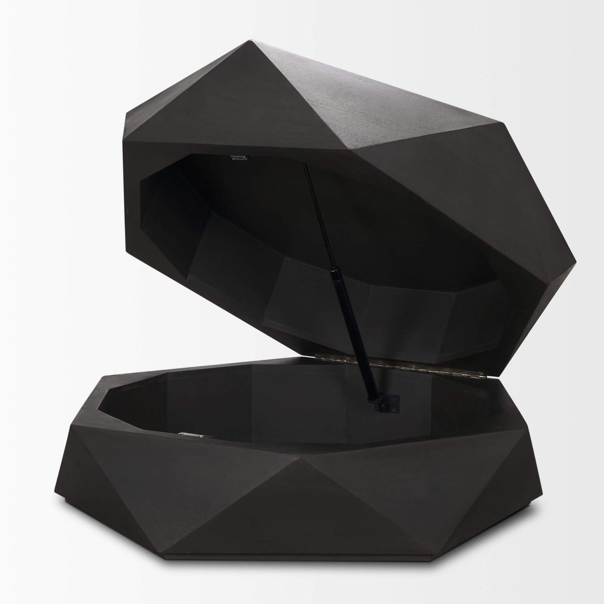 MERCANA ARRETO HEXAGONAL BLACK WOOD COFFEE TABLE 70567