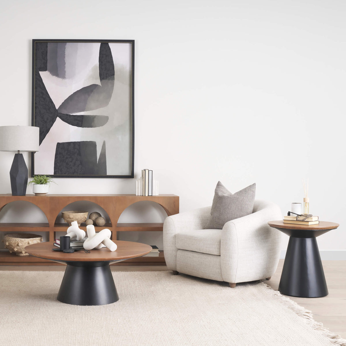 MERCANA MITCHELL ROUND SIDE TABLE 69908