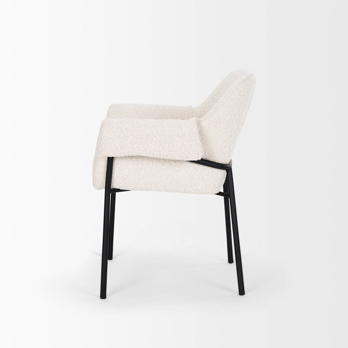 MERCANA BRENTLY DINING CHAIR CREAM FABRIC (SET OF TWO) 70250