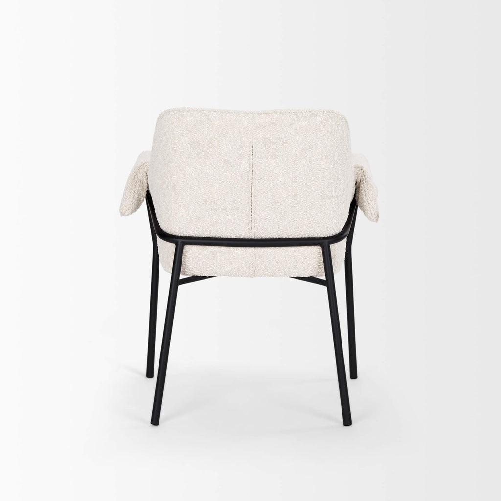 MERCANA BRENTLY DINING CHAIR CREAM FABRIC (SET OF TWO) 70250