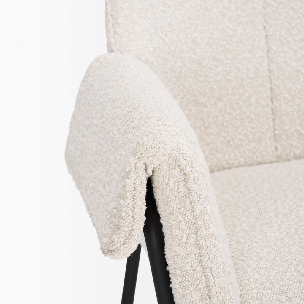 MERCANA BRENTLY DINING CHAIR CREAM FABRIC (SET OF TWO) 70250