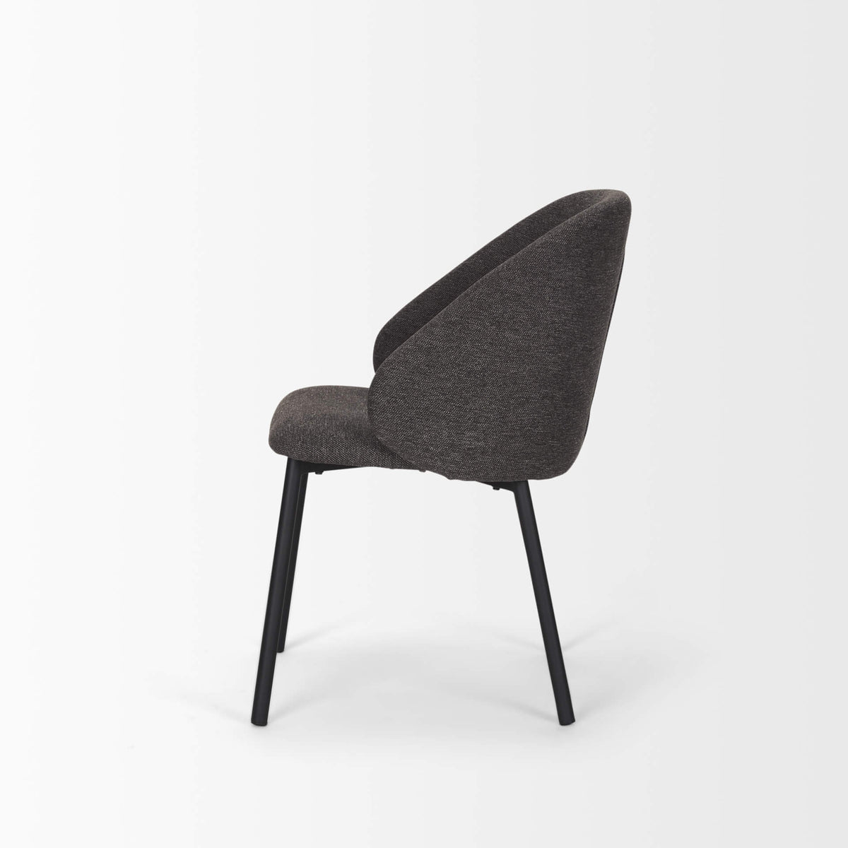 MERCANA SHANNON DINING CHAIR DARK GRAY FABRIC SET OF TWO 70255