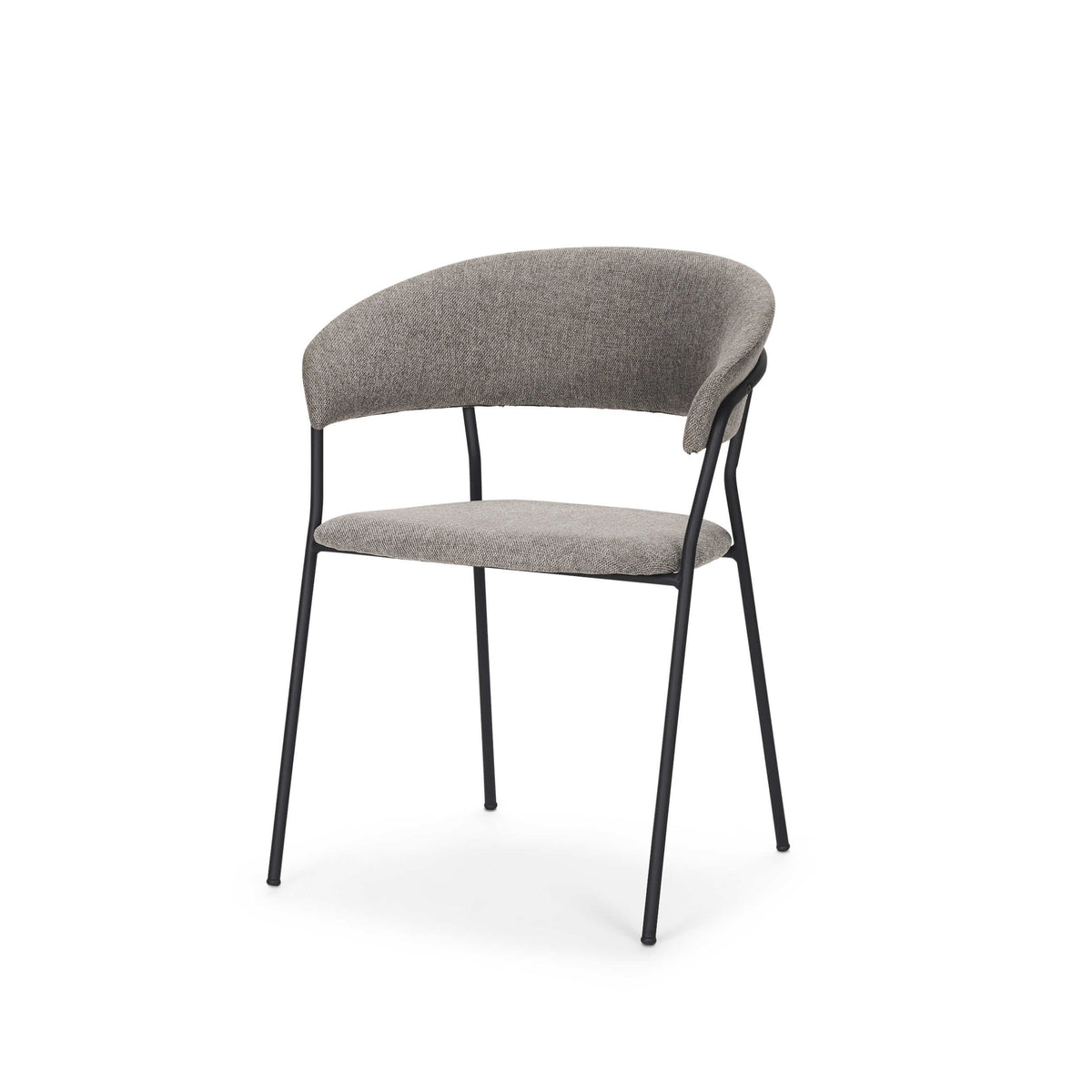 MERCANA CAROLYN DINING CHAIR GRAY FABRIC SET OF TWO 70465