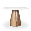 MERCANA ALLYSON 42" MARBLE TOP DINING TABLE 70563-AB