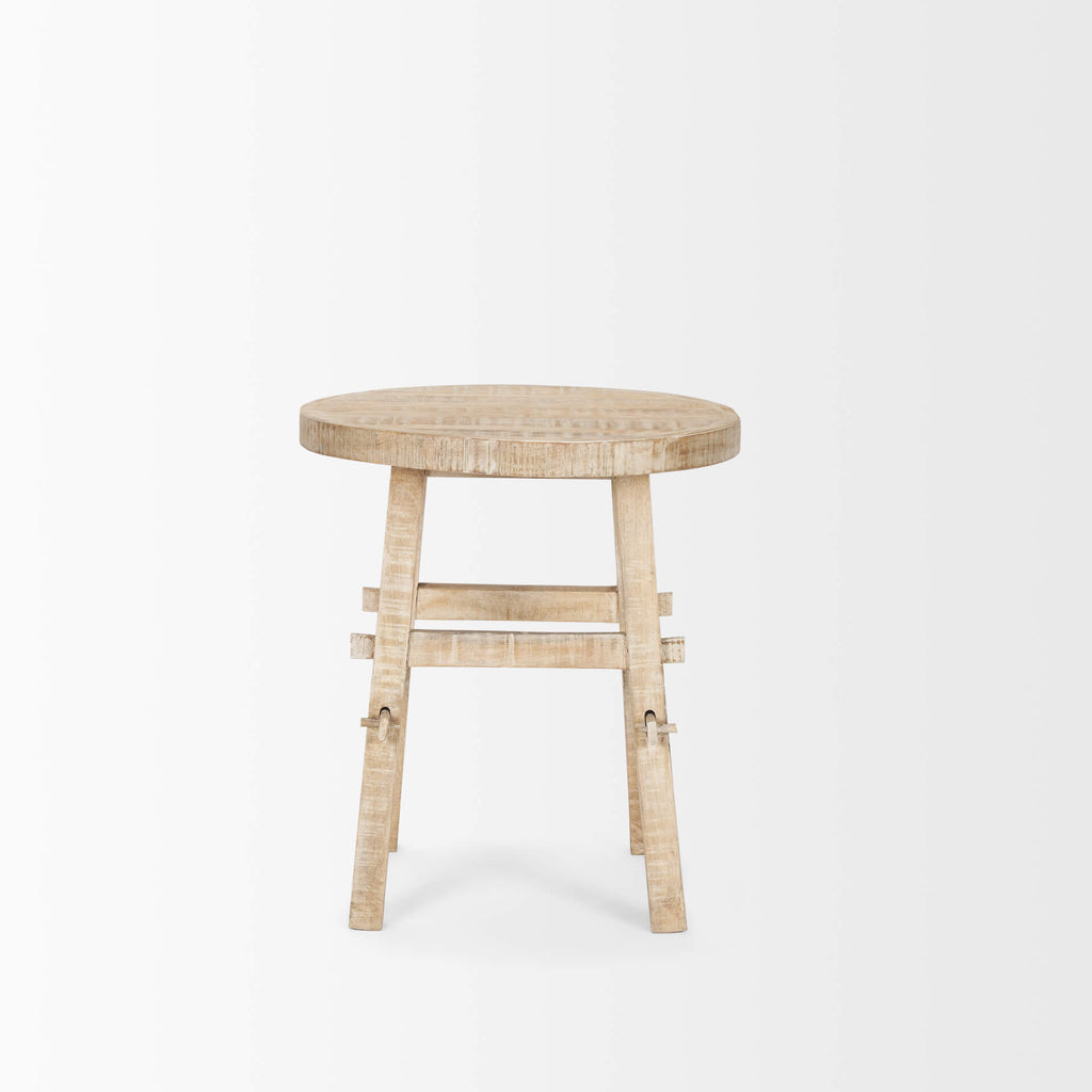 MERCANA ROSIE SMALL BLONDE WOOD END TABLE 70488