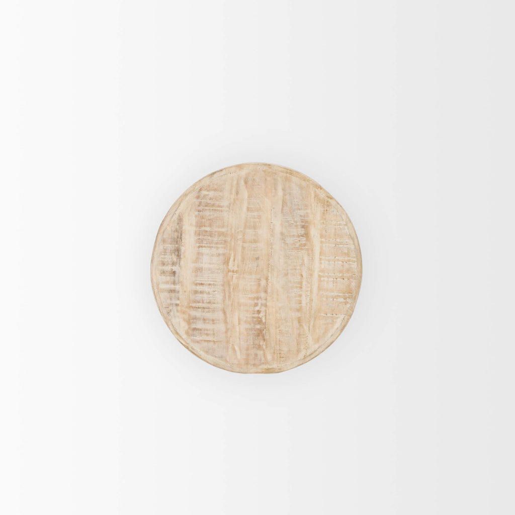 MERCANA ROSIE LARGE BLONDE WOOD END TABLE 70488