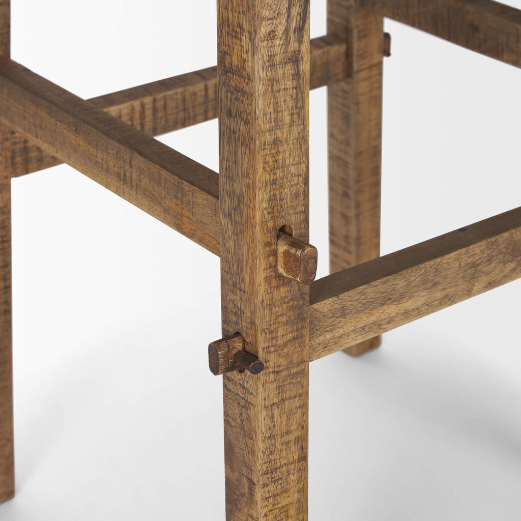 MERCANA ROSIE SMALL BROWN WOOD END TABLE 70494
