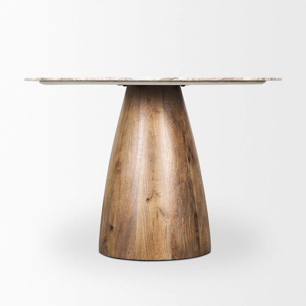 MERCANA ALLYSON 42" MARBLE TOP DINING TABLE 70564-AB