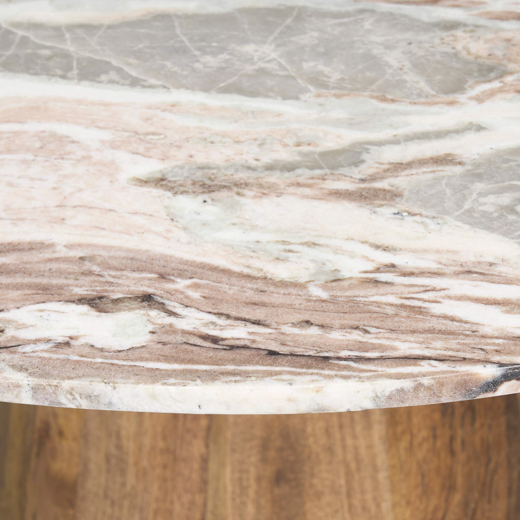 MERCANA ALLYSON 54" MARBLE TOP DINING TABLE 71103-AB
