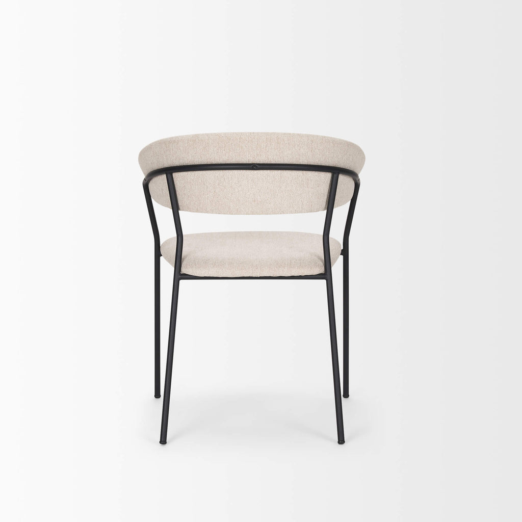 MERCANA CAROLYN DINING CHAIR OATMEAL FABRIC SET OF TWO 70247