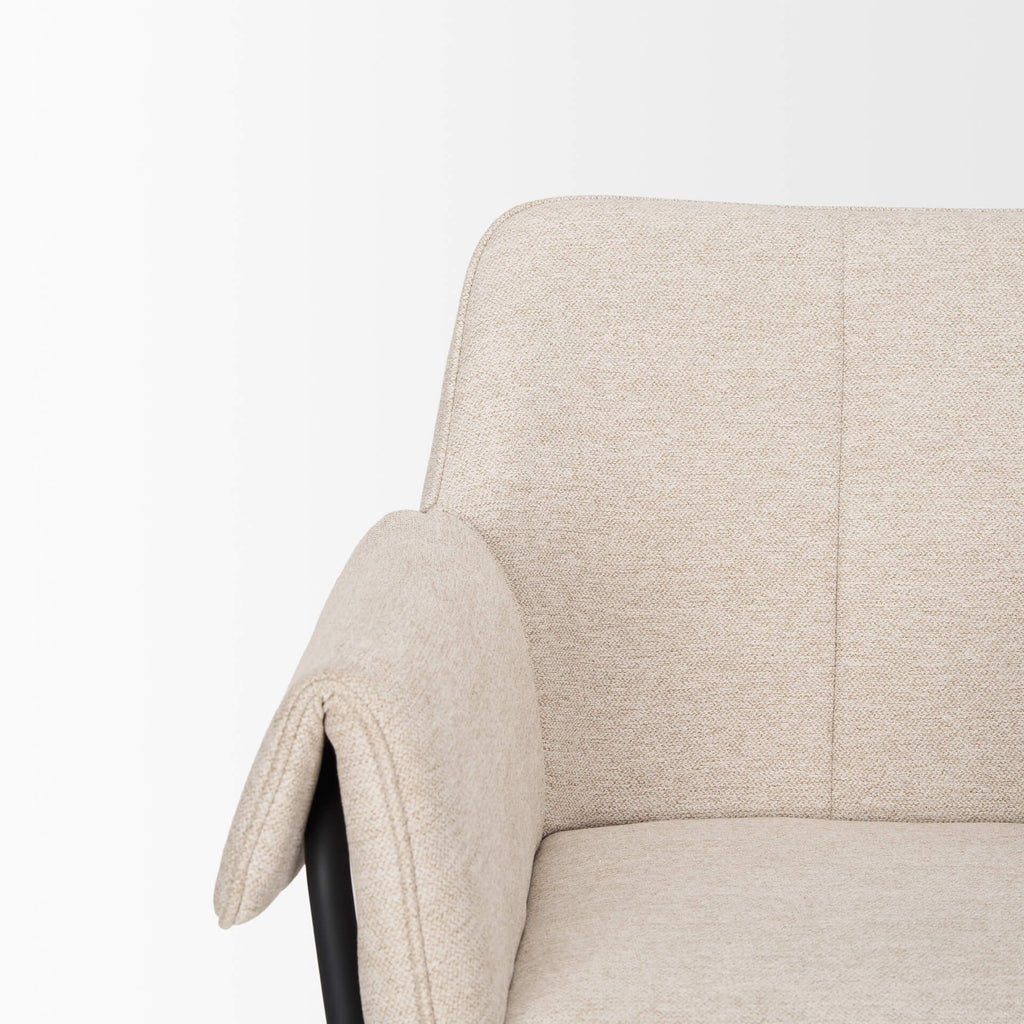 MERCANA BRENTLY DINING CHAIR OATMEAL FABRIC (SET OF TWO) 70248