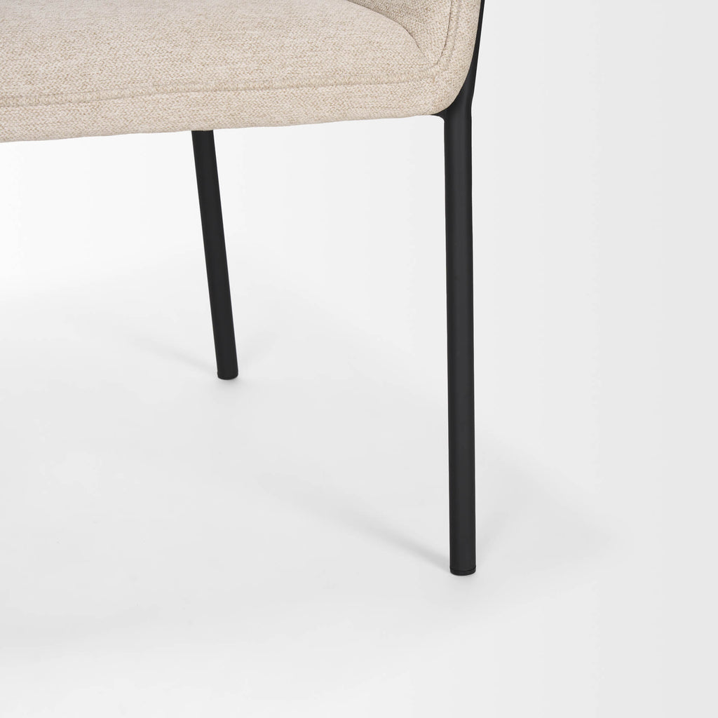 MERCANA BRENTLY DINING CHAIR OATMEAL FABRIC (SET OF TWO) 70248