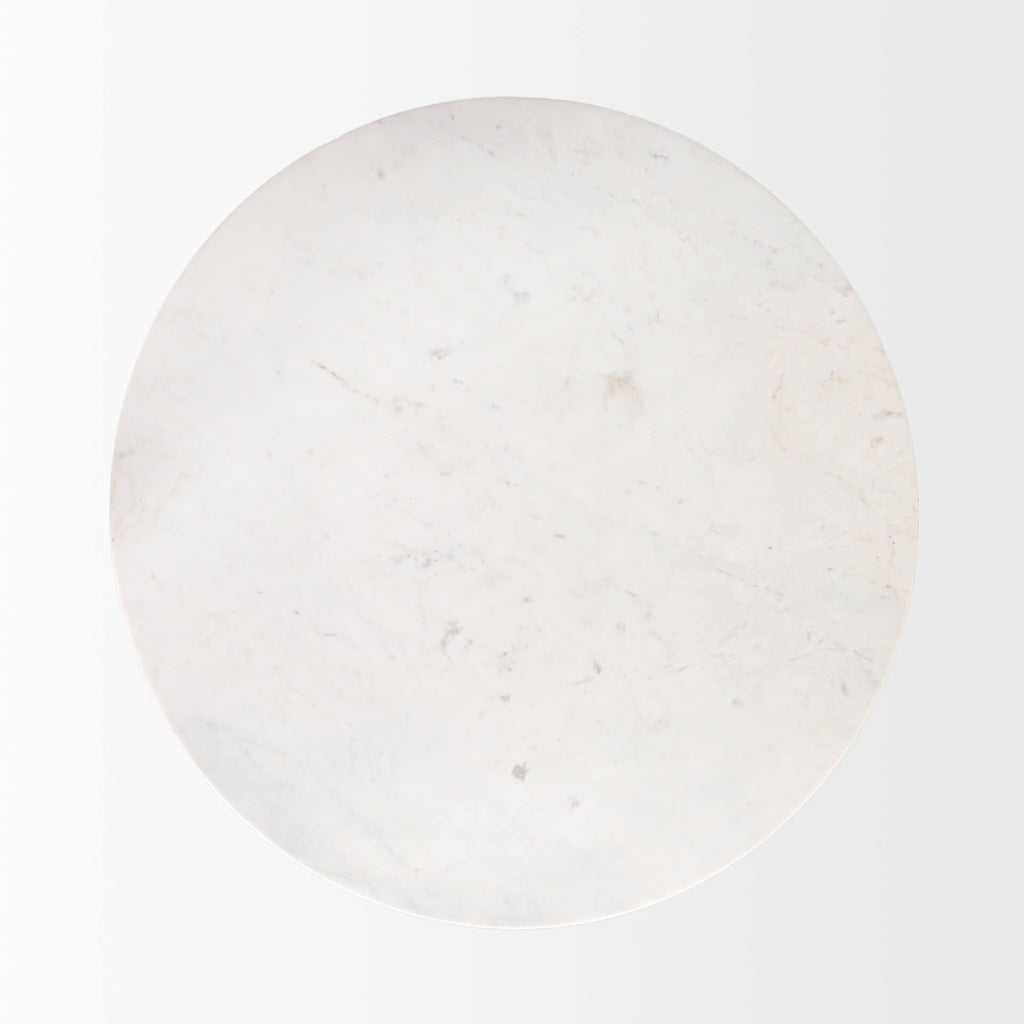 MERCANA ALLYSON 42" MARBLE TOP DINING TABLE 70563-AB